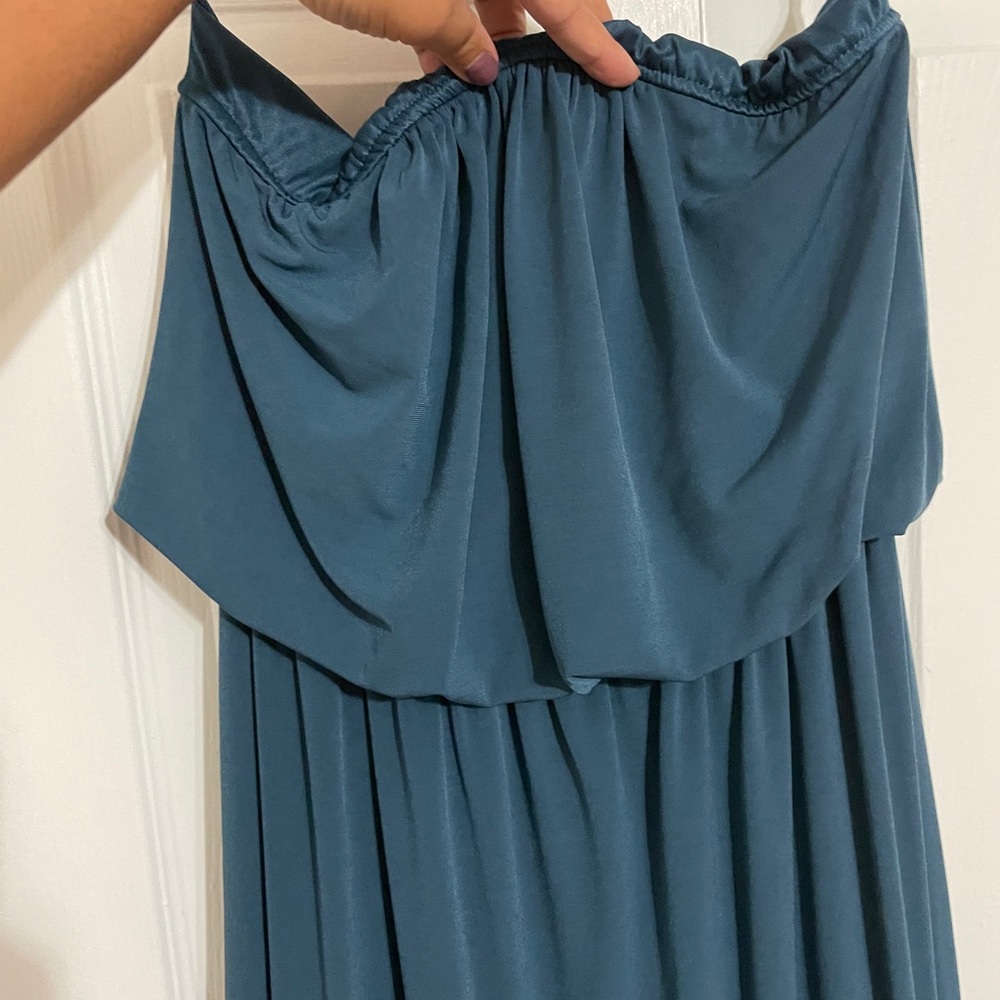 Strapless maxi dress